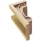 Ekena Millwork 7"W x 7"D x 14"H Wide Alma Rough Cedar Woodgrain TimberThane Corbel, Primed Tan CORUR07X07X14ALMRCPR - alternate 5